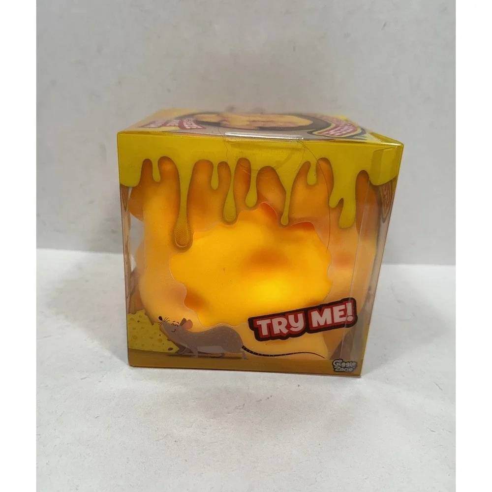 Giggle Zone Squeeze Cheese Large Block Squishy Sensory Fidget Toy Sunny Days